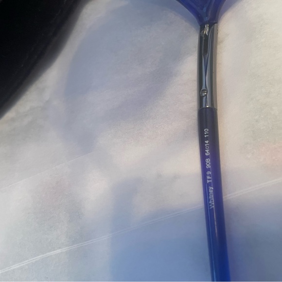 Tom Ford Whitney Royal Blue and Silver Sunglasses - Picture 9 of 9